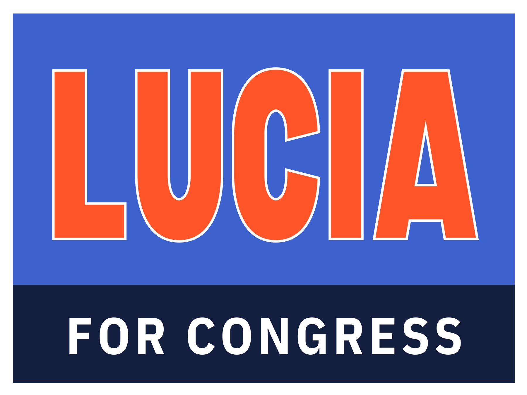 Lucia for Congress campaign logo